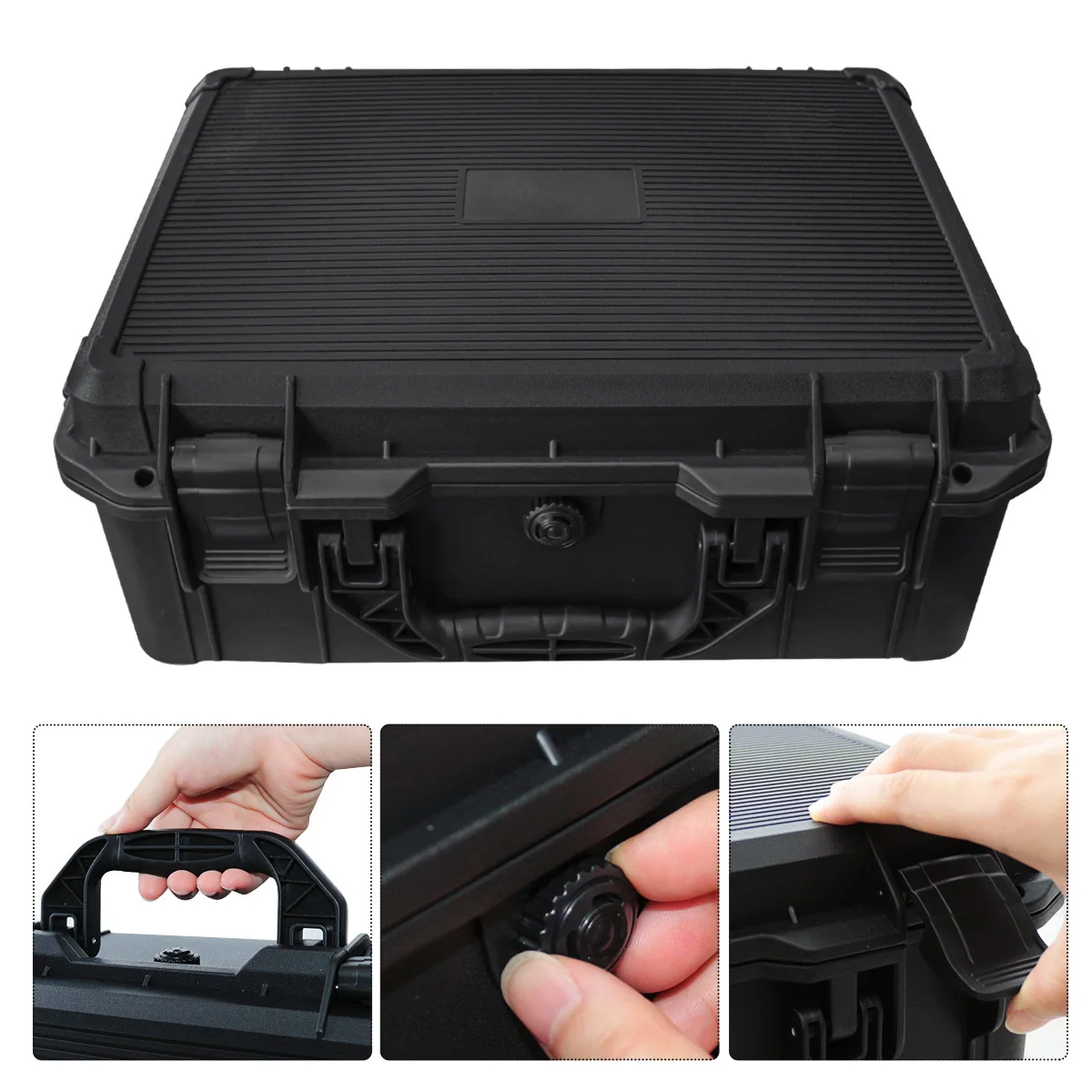 Estuche de almacenamiento de herramientas portátil, resistente a los golpes y al agua, caja protectora dura con inserto de espuma precortada para herramientas, 1 unidad