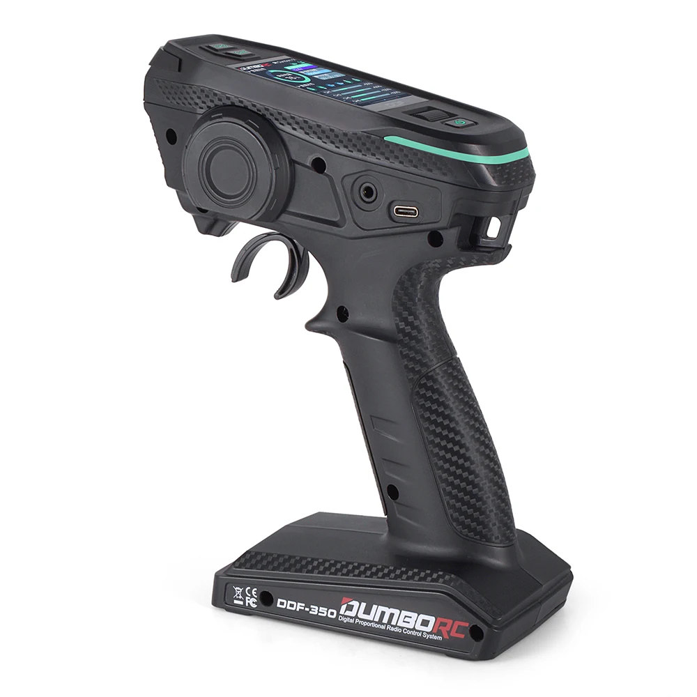 Transmisor DDF-350 DUMBORC con receptor 2,4G 10CH mando a distancia de Radio Digital para RC coche barco tanque LCD sistema FHSS