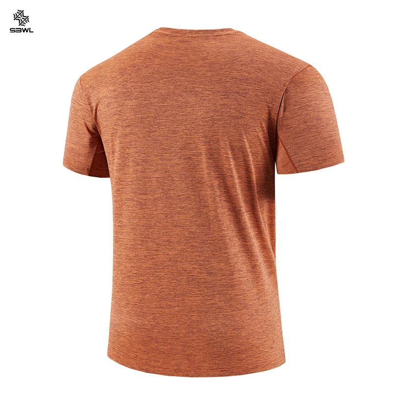 Camiseta de manga corta de secado rápido para hombre y mujer, camiseta de cuello redondo que absorbe la humedad, para gimnasio, correr, ejercicio de entrenamiento, camisetas deportivas ligeras