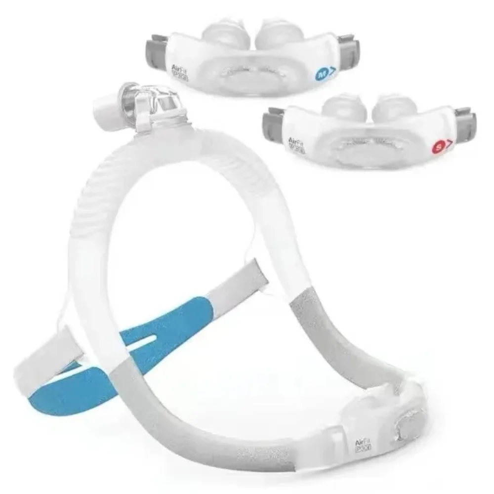 Mascarilla Nasal Anti-ronquidos AirFit P30i con Arnés, Original CPAP para Detener la Apnea, Mascarilla Respiratoria de Silicona Tallas S/M/L, Ayuda para Dormir