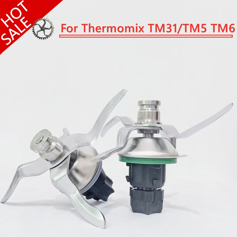 Cuchilla de licuadora para Vorwerk Thermomix TM31, repuesto de cuchillo mixto para Thermomix TM5 TM6
