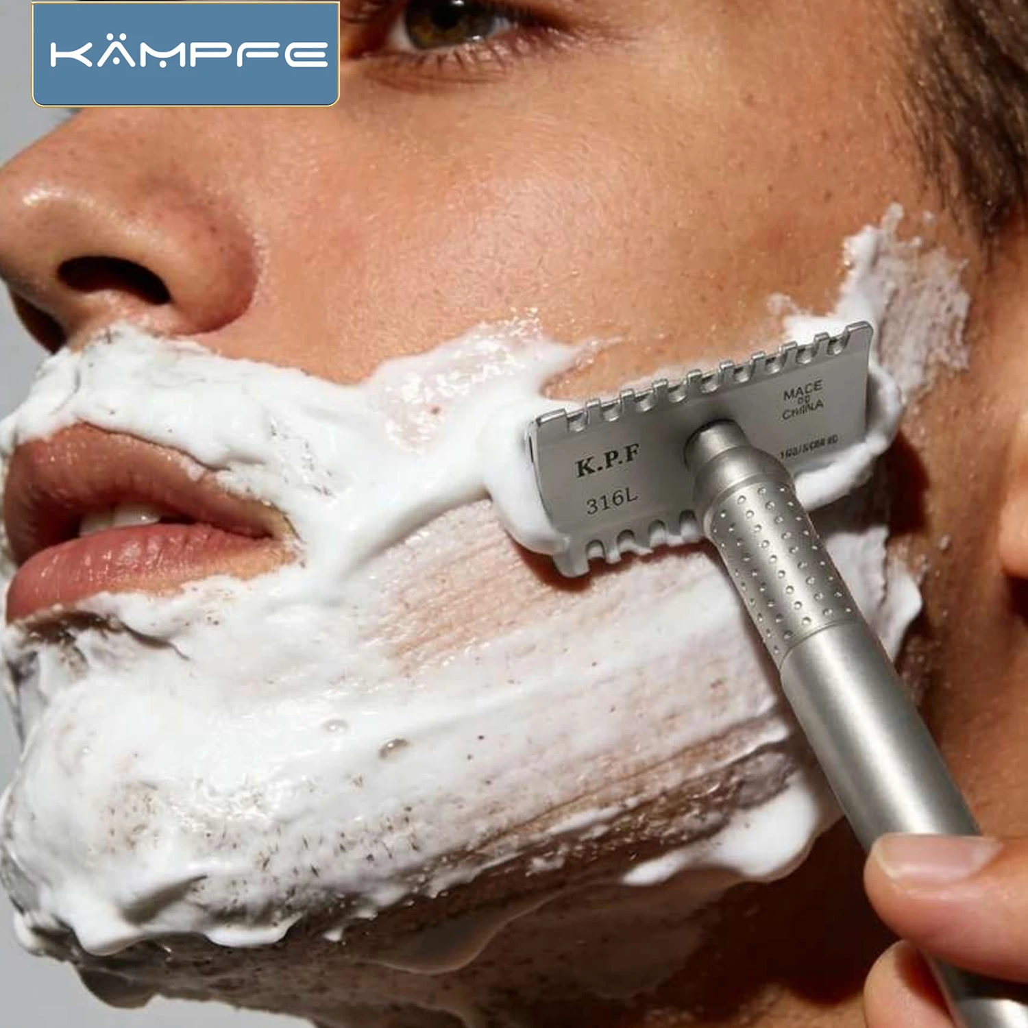 KAMPFE - Maquinaria CNC para afeitadoras de seguridad de acero inoxidable, con 5 cuchillas, herramientas para hombre