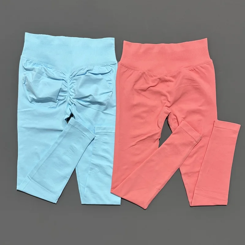 Histello-mallas deportivas para mujer, mallas de Yoga de cintura baja, pantalones para correr, pantalones de motociclista para Fitness, entrenamiento, correr, mallas sin costuras