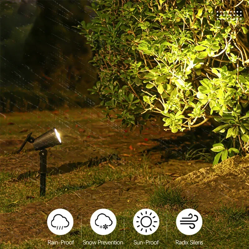 Foco Solar de 9 LED, focos impermeables para exteriores, luces solares de jardín, iluminación de paisaje, decoración, camino, lámpara de césped