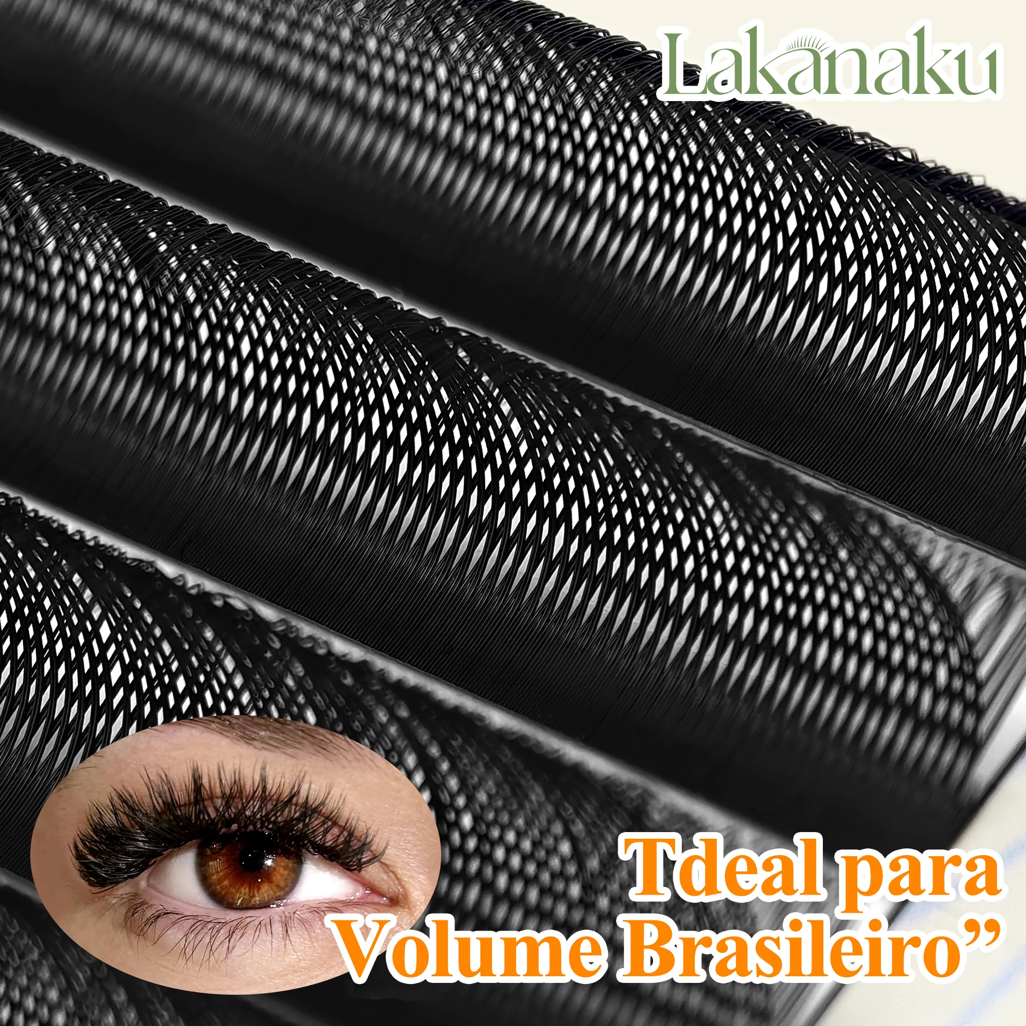 LAKANAKU Cilios YY extensiones de pestañas 10 unids/set C D DD brasileño 2D YY pestañas naturales suaves prefabricadas Fans Faux Cilios