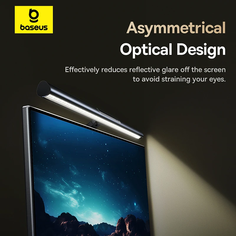 【Nueva venta】Baseus-Lámpara magnética para pantalla de ordenador, lámpara de escritorio, colgante para ordenador portátil, lámpara de mesa con luz USB, luz LED para Monitor, luz de lectura