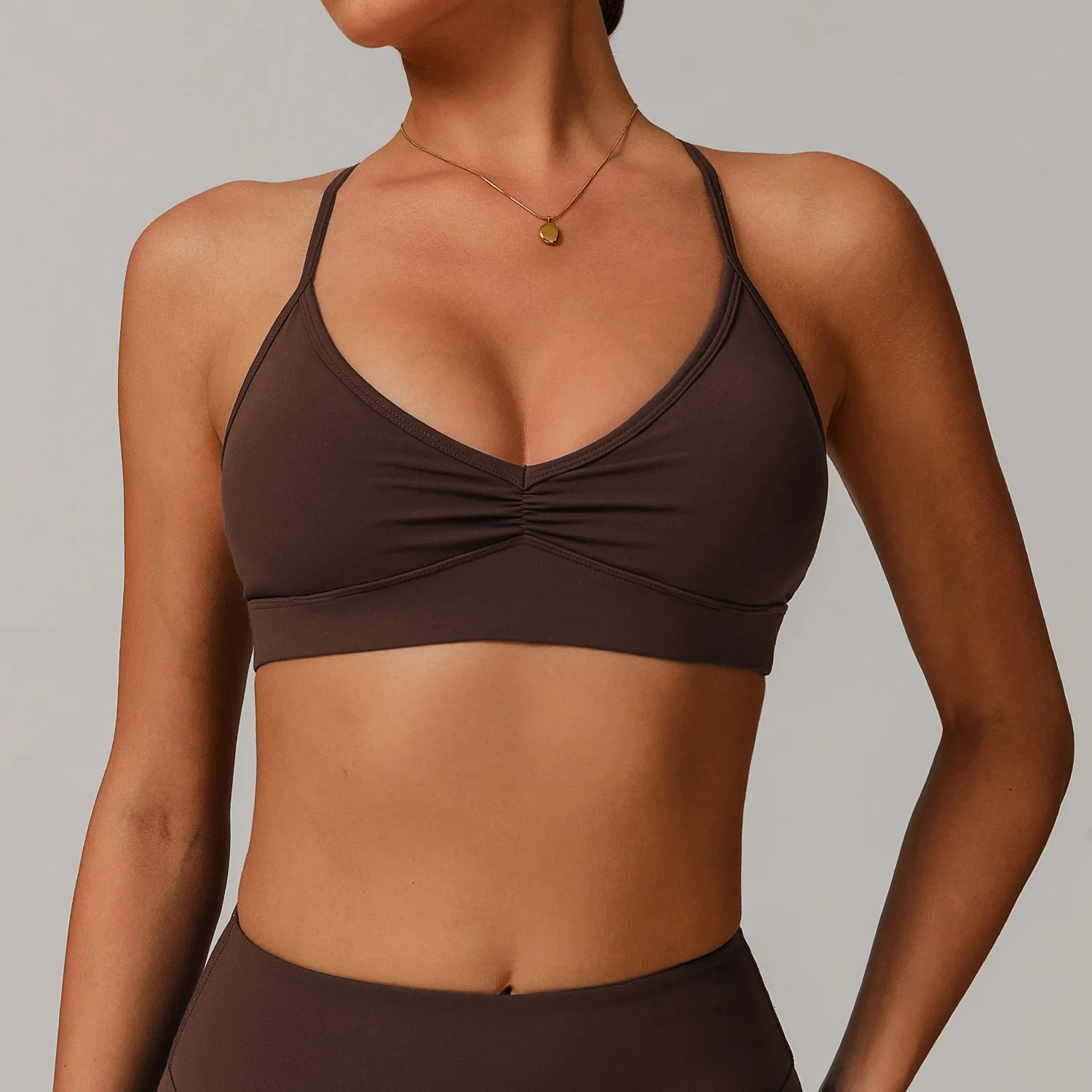 Ropa interior de gimnasio para mujer, sujetadores deportivos, Sujetador deportivo antisudor, sujetador de Yoga transpirable, Top corto a prueba de golpes, Top de Fitness, camisetas de entrenamiento con realce