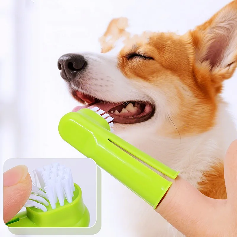 Juego de cepillos de dientes para perros, cepillo de dientes para mascotas, 3 uds., limpieza de dientes para perros, juego de cepillos de dientes para perros, cuidado bucal, cepillo de dientes para gatos, suministros para mascotas