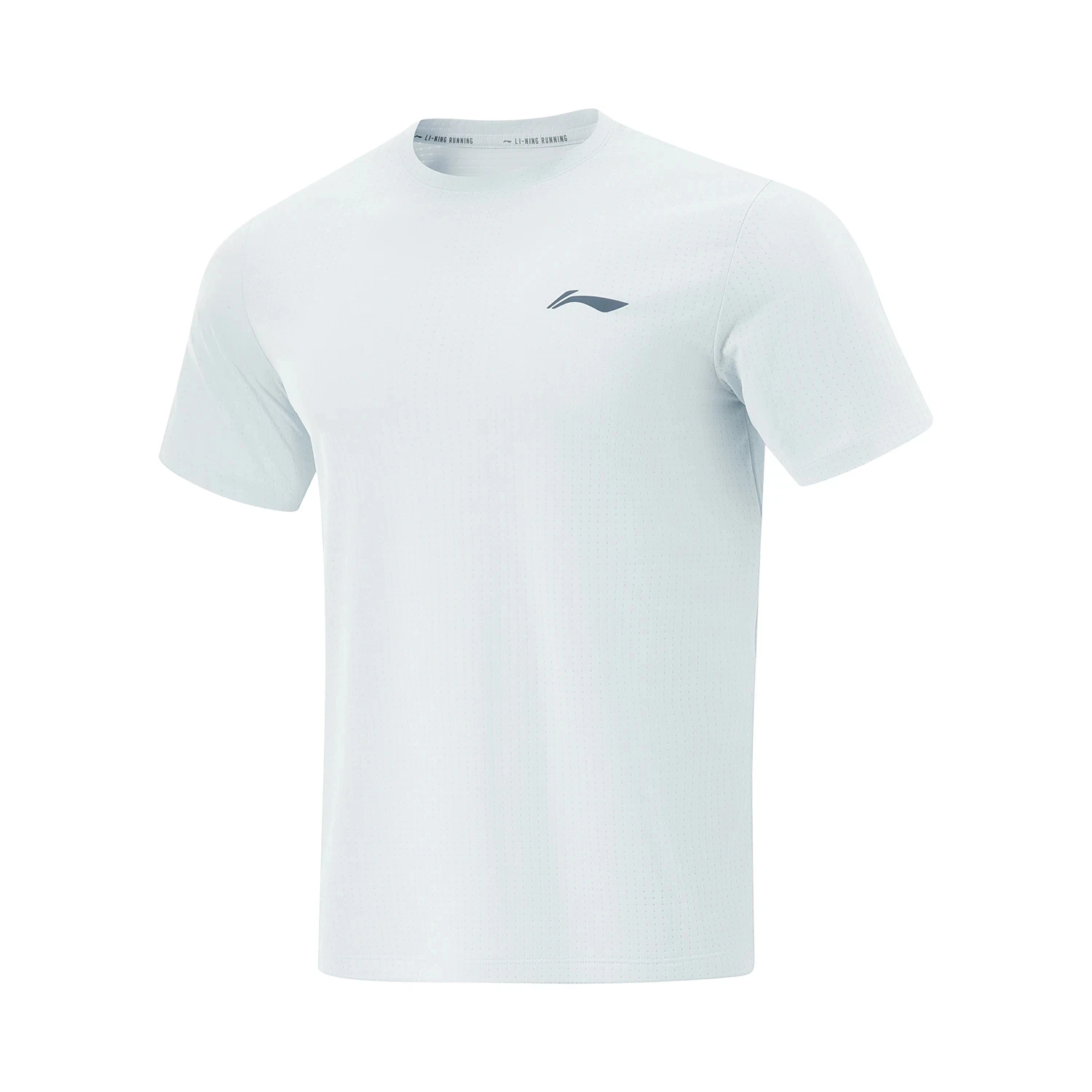 Li-Ning Camiseta deportiva para correr para hombre AT AIR, ajuste regular, poliéster, transpirable, reflectante, camisetas de manga corta ATSV471
