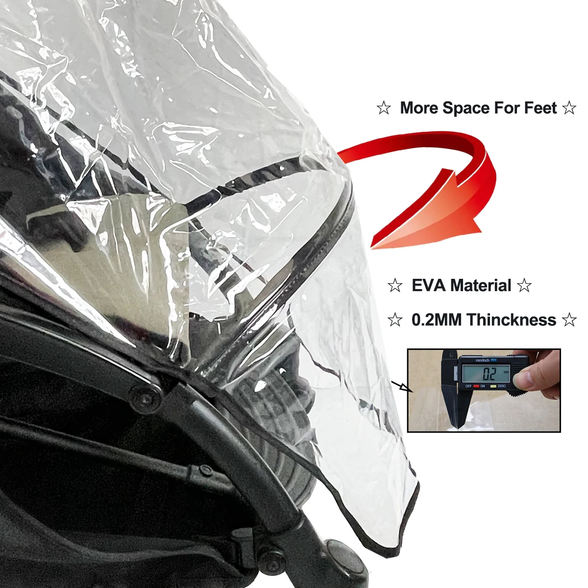 COLU KID ®   Accesorios para cochecito de bebé, cubierta impermeable de EVA, Compatible con cochecito Yoyo Yoyo2 Yoya