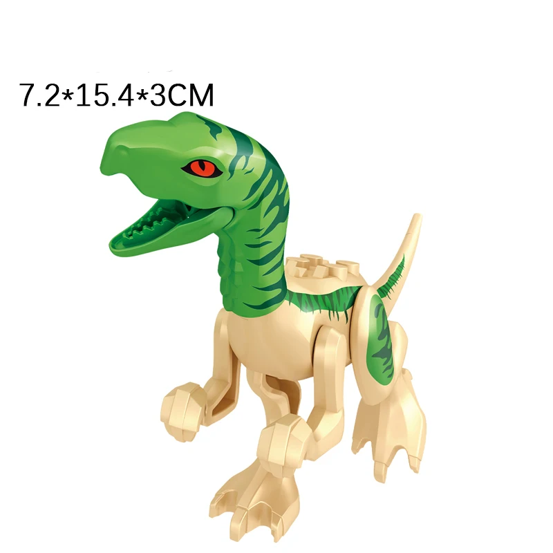 Bloques de construcción de dinosaurios jurásicos Indominus Rex DIY figuras de acción de tiranosaurio modelos juguetes para niños animales regalos de navidad