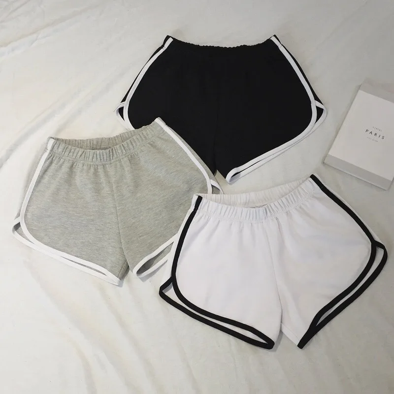 Pantalones cortos elásticos para mujer, holgados, de secado rápido, para correr finos de verano, fitness, ocio y ropa antiexterna. Instagram