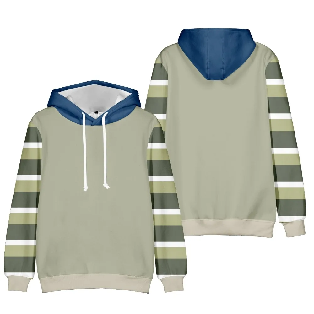 2024 moda estampado patrón de rayas jersey de los hombres Casual Simple de gran tamaño sudadera suelta diseño callejero Harajuku sudadera de los hombres