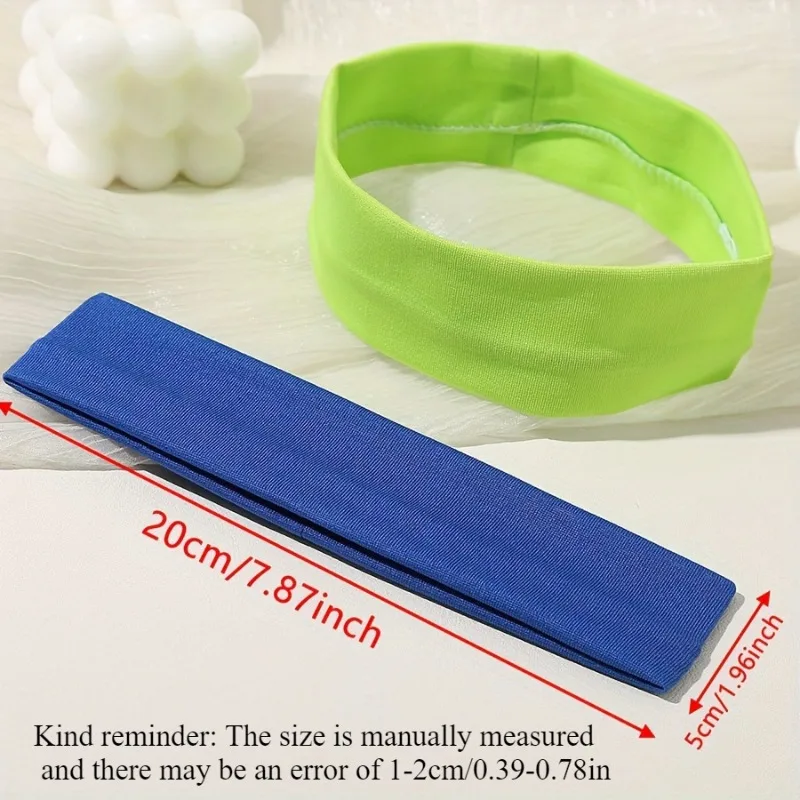 10 piezas de diadema elástica para mujer, antideslizante, absorbente del sudor, adecuada para yoga, correr y deportes.
