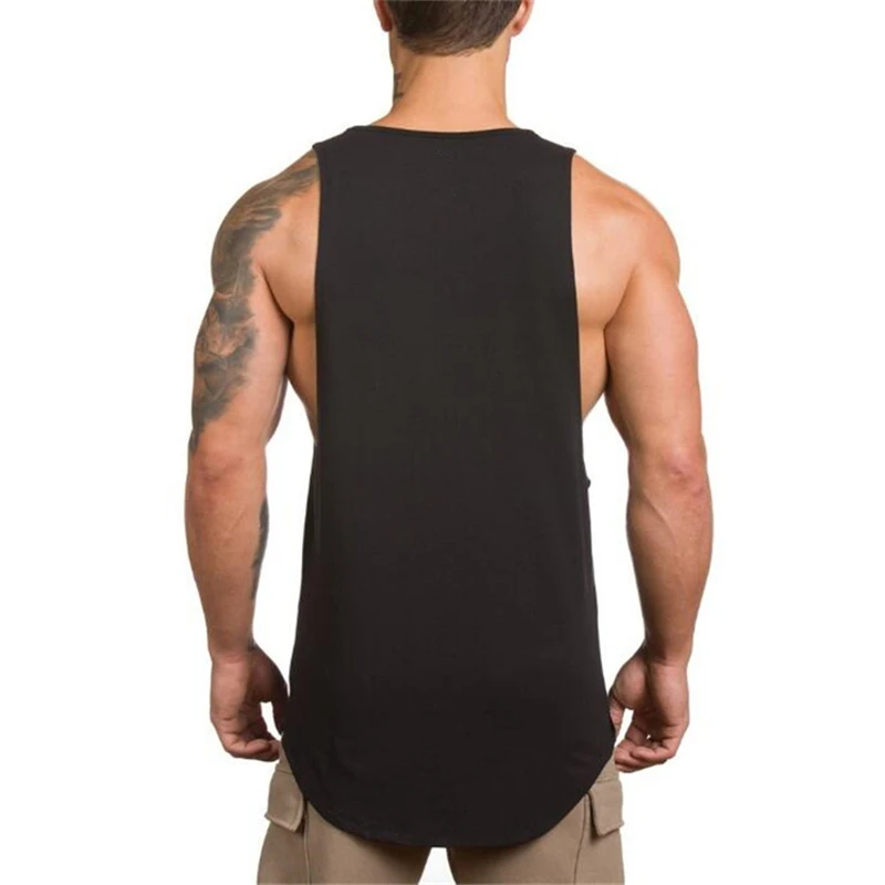 Ropa deportiva de gimnasio de marca, camisetas de algodón, camisetas sin mangas con tirantes para culturismo, camiseta de Fitness para hombres, chalecos para correr sin mangas para chicos musculosos