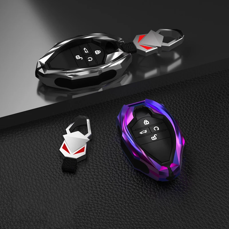 Funda de aleación de zinc para llave de coche Trumpchi GAC 2021 Empow J11-J15 J16, accesorios para coche, soporte de estilo automotriz, carcasa protectora