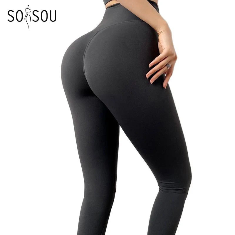Leggings de nailon para mujer, pantalones de yoga de cintura alta, leggings deportivos para mujer, pantalones elásticos para hacer ejercicio, leggings para mujer, disponibles en 13 colores.