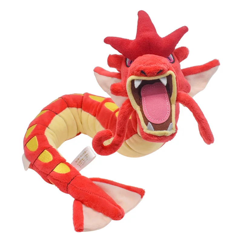 Juguetes de peluche Gyarados brillantes, Animal de peluche, juego Charizard para regalo coleccionable, peluches suaves, personaje de dibujos animados, 23 pulgadas, Rojo