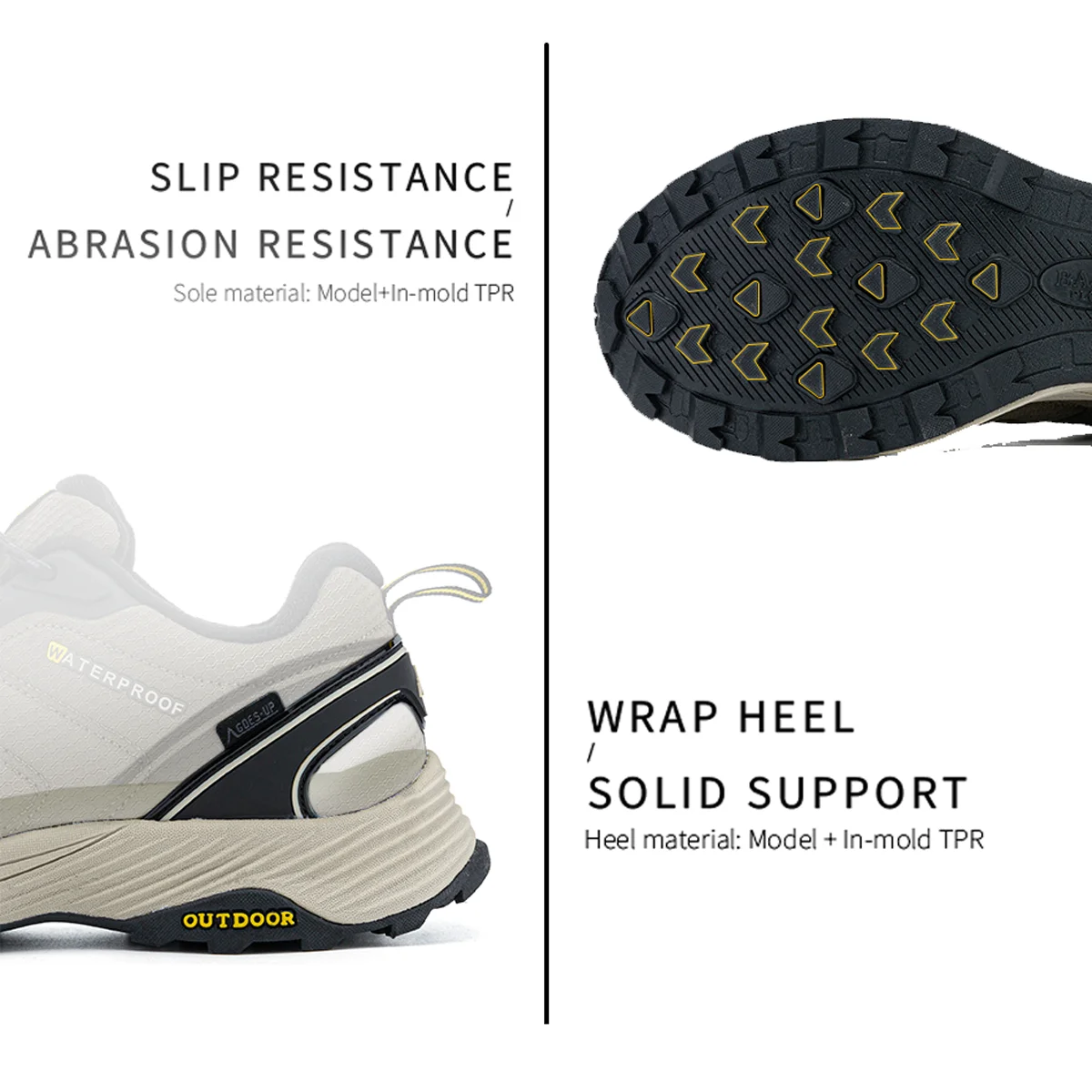 Baasploa, zapatos de senderismo para hombre, marca de alta calidad, zapatillas de deporte para escalada y senderismo al aire libre, antideslizantes, cómodas, impermeables, zapatos deportivos