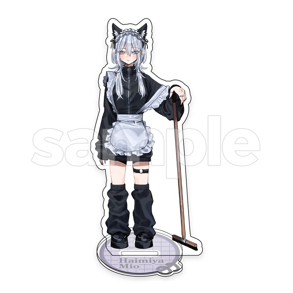 Haimiya Senpai es Aterradora Pero Encantadora, Haimiya Mio, Soporte de Acrílico de 15 cm, Llavero, Sudadera Negra, Atuendo de Caja de Ramen, Decoración de Mesa, Regalo