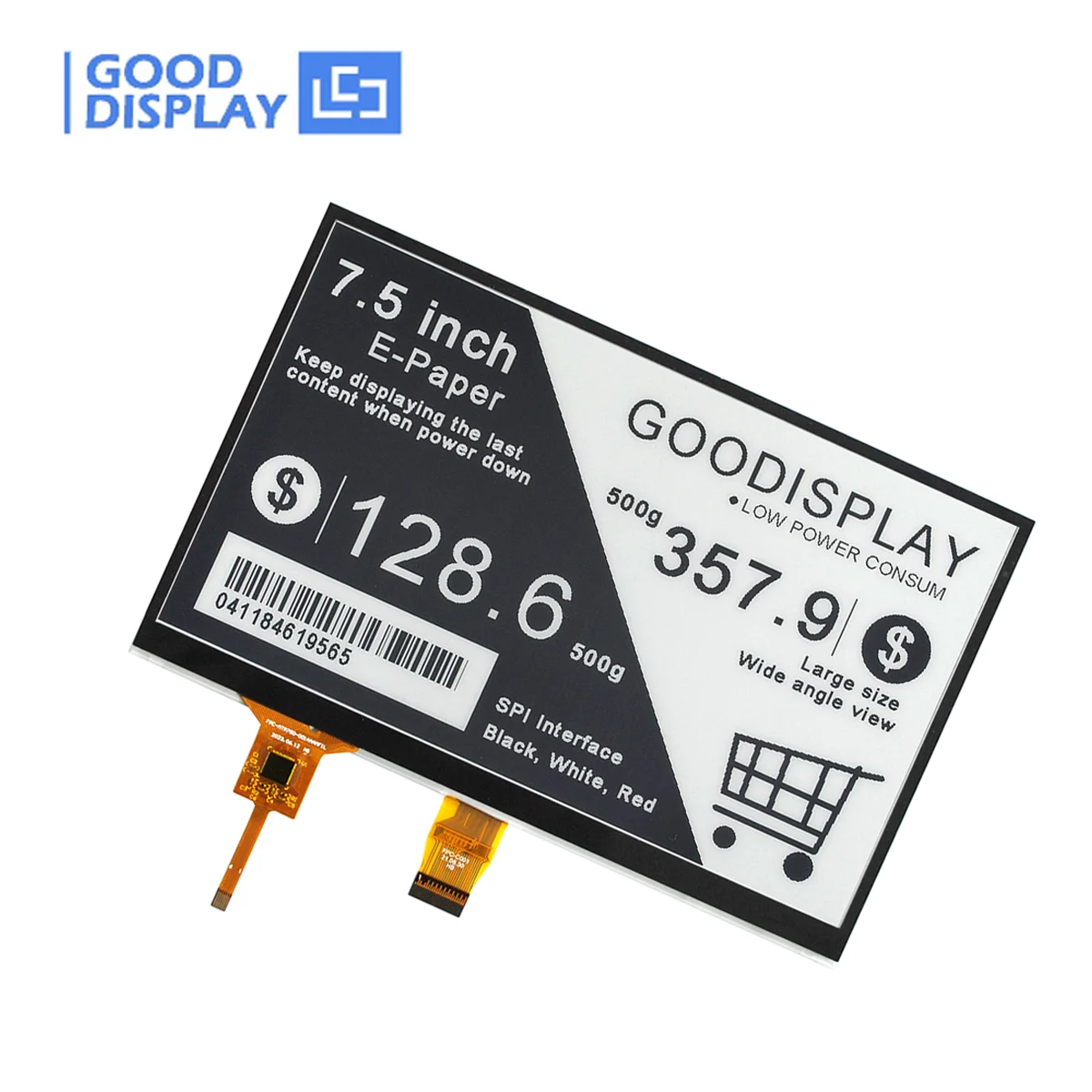 GooDisplay, Fabricante de Pantallas de Tinta Electrónica para Raspberry Pi, Pantalla de Papel Electrónico de 7.5 Pulgadas con Pantalla Táctil, GDEY075T7-T01