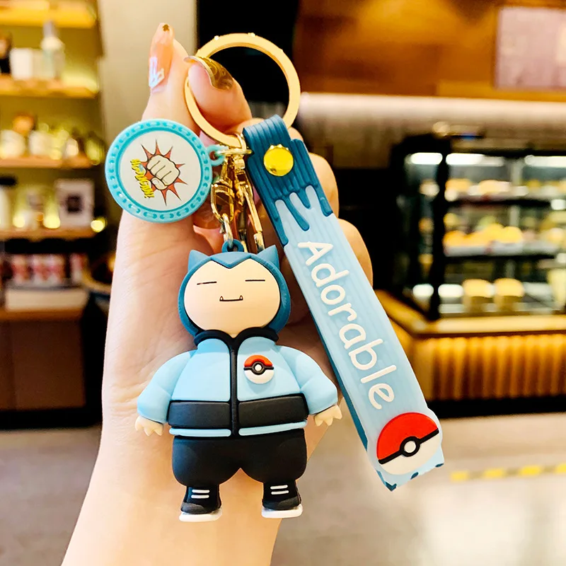 LLavero de Pokémon con figuras de Anime, llavero de dibujos animados de Pikachu, Charmander, Psyduck, bolso de moda, colgante, accesorios, juguete, regalo para niños