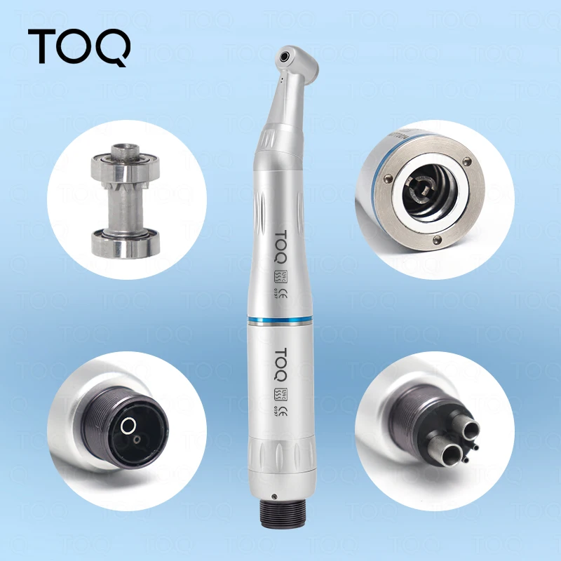 Pieza de mano dental de baja velocidad con spray de agua interno, contra-ángulo y pieza de mano recta, motor de aire de 2 y 4 orificios, pieza dental de baja velocidad