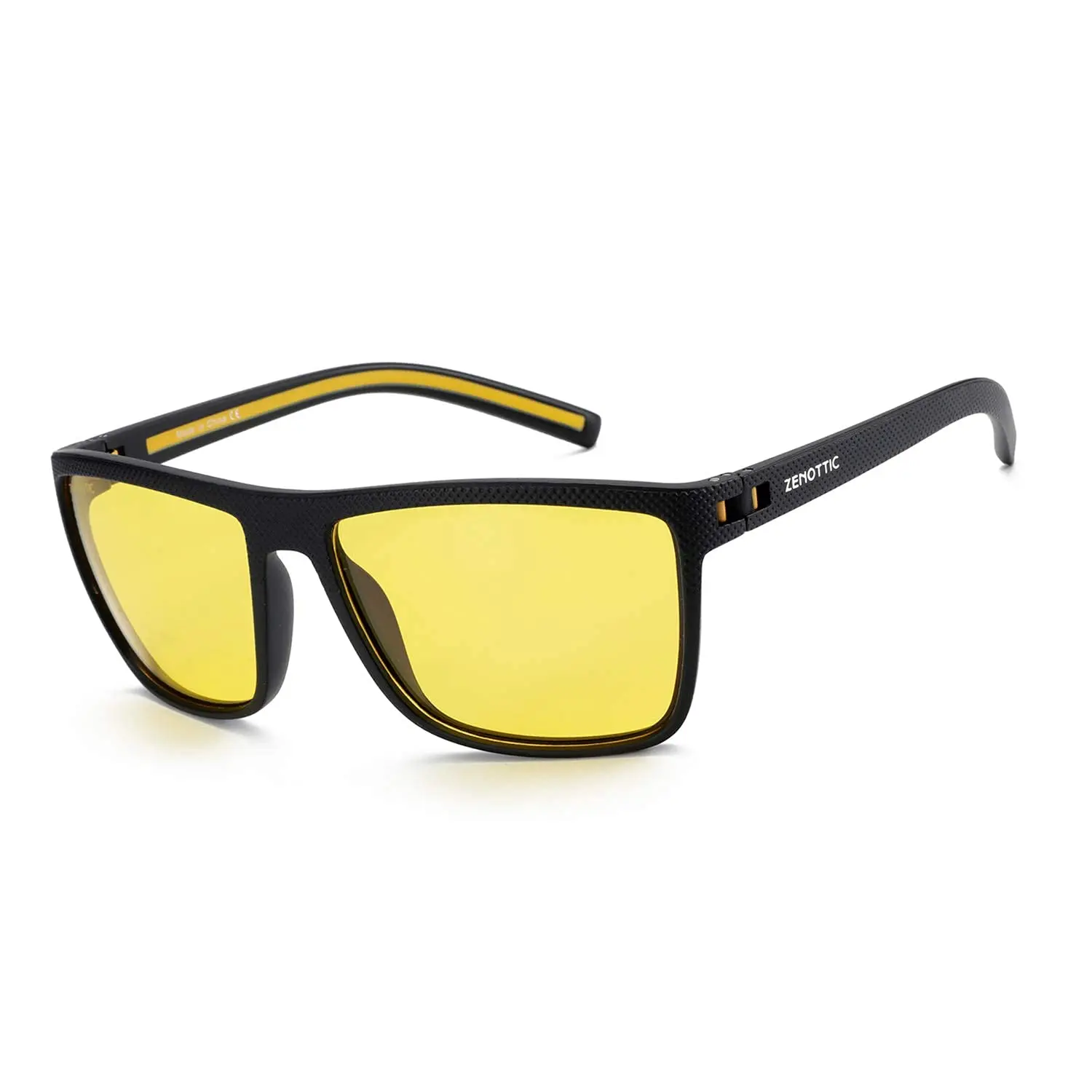 ZENOTTIC gafas de sol polarizadas Retro para hombres montura ligera TR90 protección UV400 gafas de sol cuadradas gafas de visión nocturna