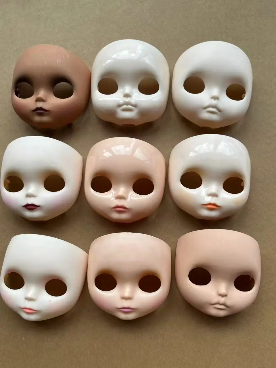 Molde de Rostro de Muñeca Pequeña, Accesorios Faciales para Muñecas 1/3, Múltiples Estilos Disponibles para Figuras Coleccionables