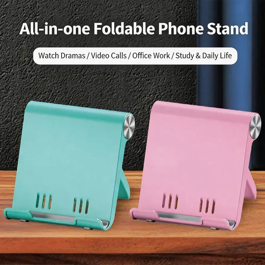 Soporte Ajustable y Plegable para Teléfono, Soporte Universal Portátil para Escritorio, Base Multiángulo para Smartphone
