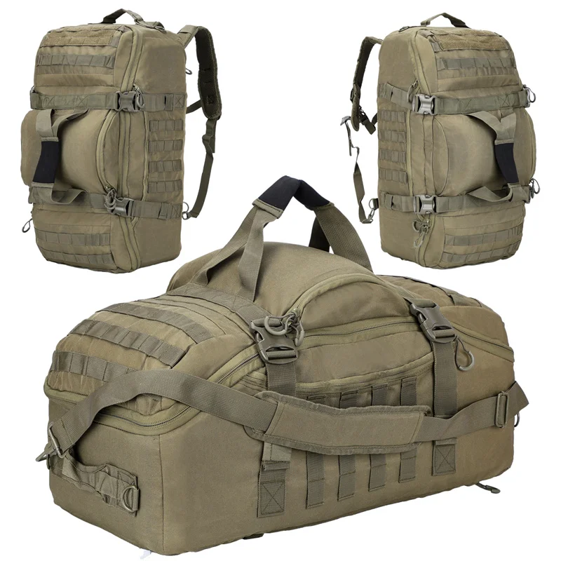 Mochilas de camping LQARMY 60L 80L Mochila táctica para hombres Mochila de escalada de viaje de senderismo Molle