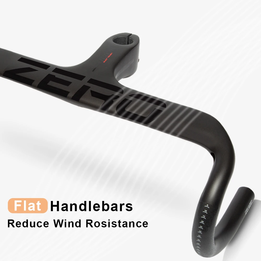 Manillar de bicicleta de carbono RXL SL, barra de caída integrada de 1-1/8 ", 400/420/440mm, manillar de bicicleta mate UD