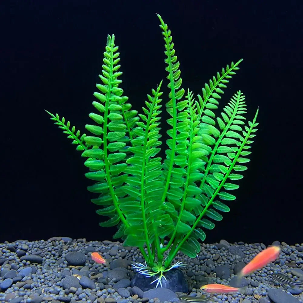 Adorno para pecera, planta de acuario, decoración Artificial, plantas de simulación, hierba de agua, pecera, decoración de plástico