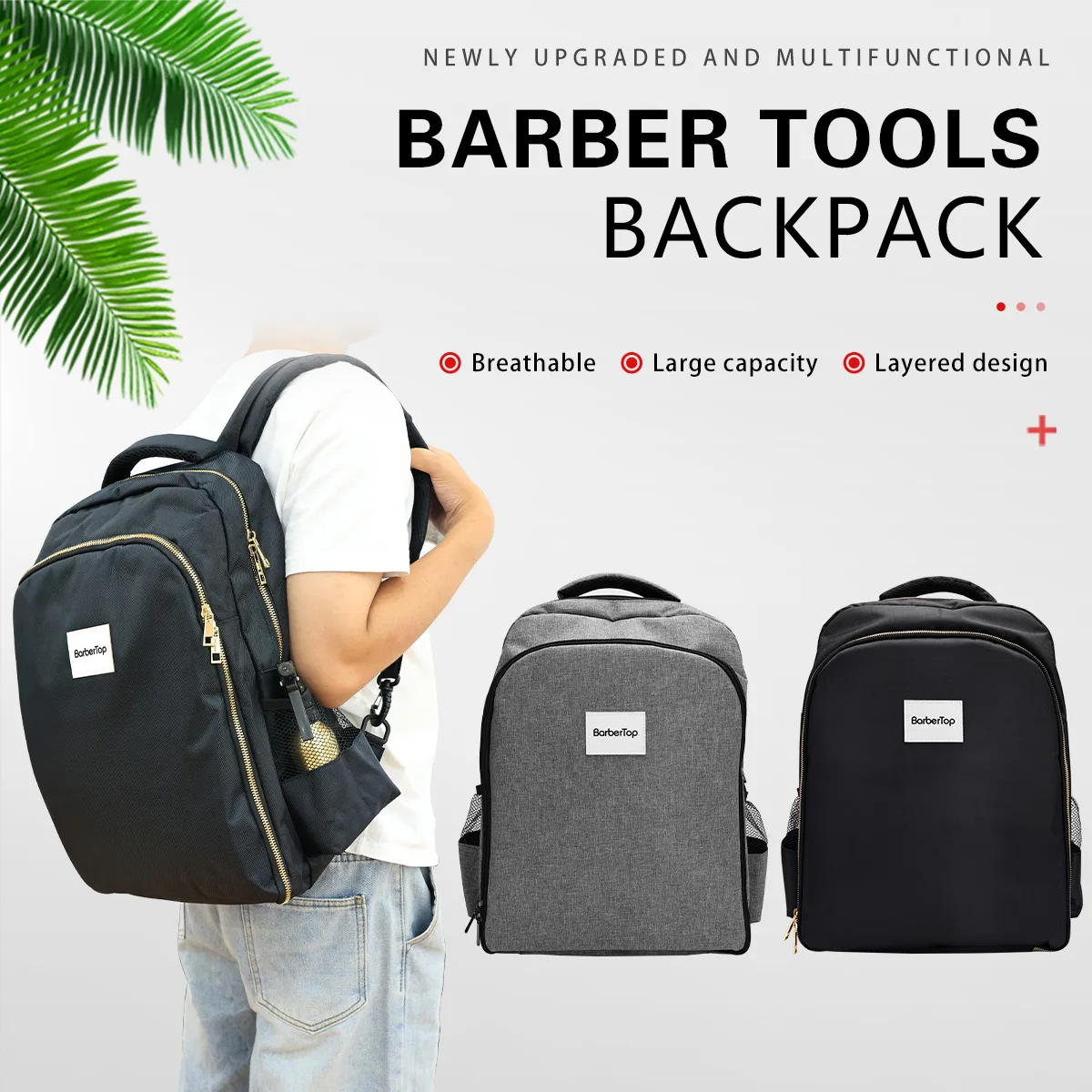Mochila multifuncional para peluquero, bolsas de almacenamiento, paquete de almacenamiento de herramientas de peluquería, bolsa de hombro de almacenamiento de salón de gran capacidad