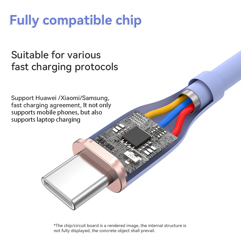 ASOMETECH 1M/2M Cable USB C a tipo C PD 60W Cable de carga rápida Cable de datos del cargador USB-C para Macbook Samsung Xiaomi Cable tipo C