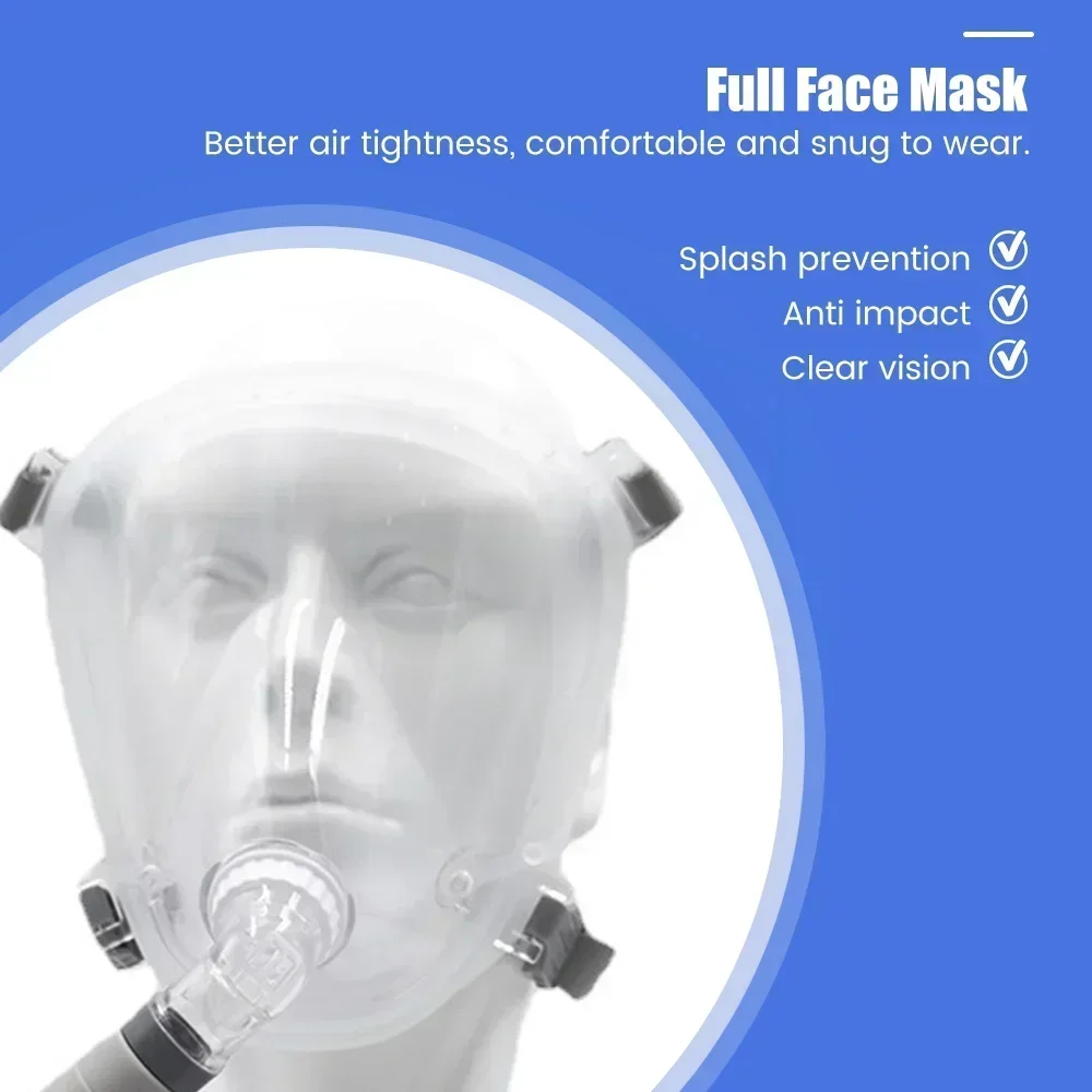 Máscara Facial Completa CPAP Original y Arnés para la Mayoría de Máquinas Auto CPAP/BiPAP, Máscara APAP que Mejora la Comodidad, Alivia el Ronquido y la Apnea del Sueño
