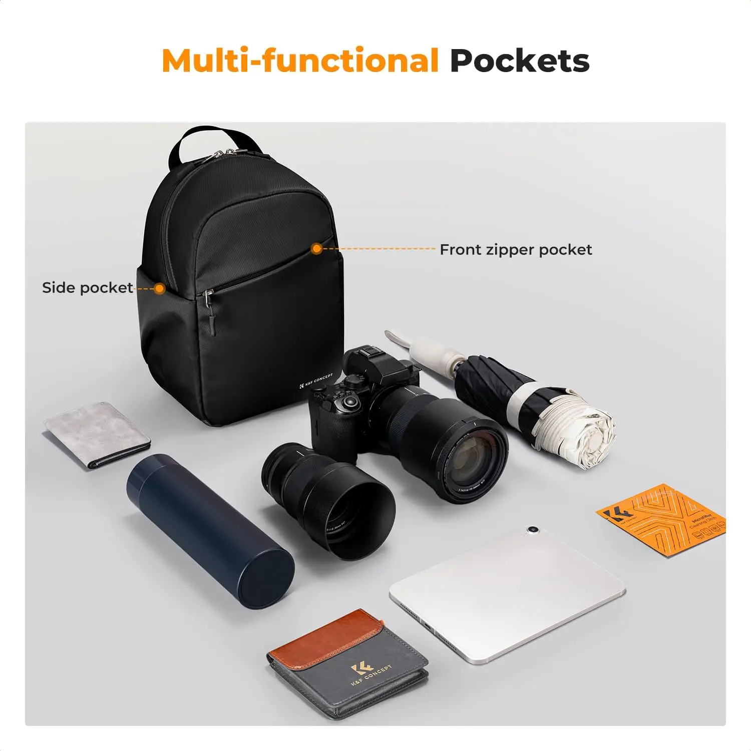 K&F CONCEPT - Bolso Bandolera para Cámara, Ligero, 5L, para Viajes y Fotografía, para Cámaras DSLR/SLR Sony, Nikon, Canon