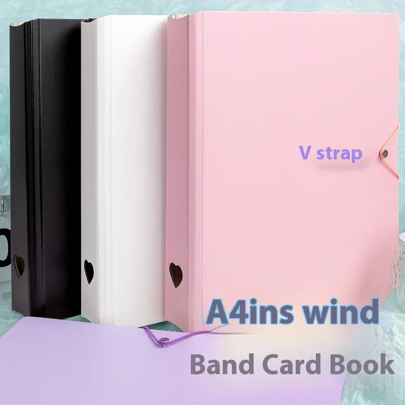 Álbum de fotos A4 de nueve rejillas de gran capacidad, carpeta de almacenamiento y recogida de fotos de 3 pulgadas para tarjetas pequeñas, soporte para sesión fotográfica