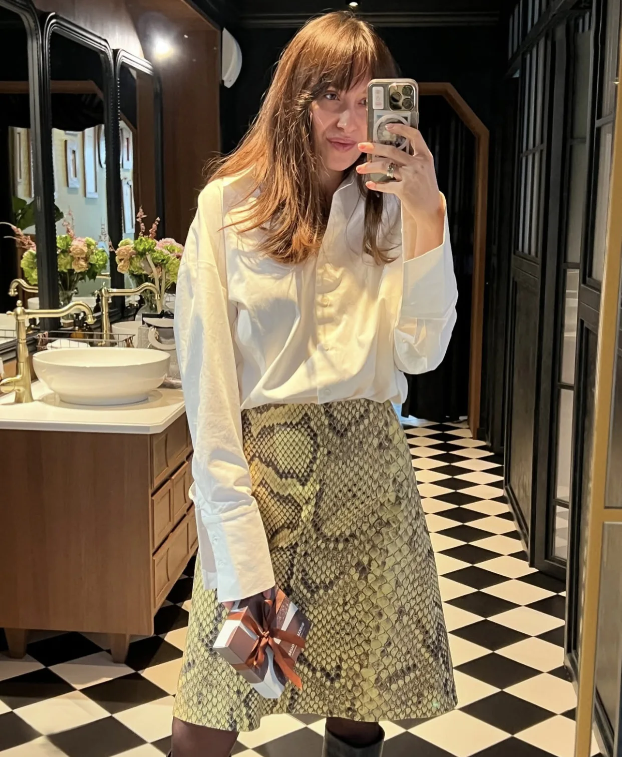 Falda de cintura alta con estampado de serpiente para mujer, falda larga recta ajustada, ropa de calle de verano, falda de moda para mujer