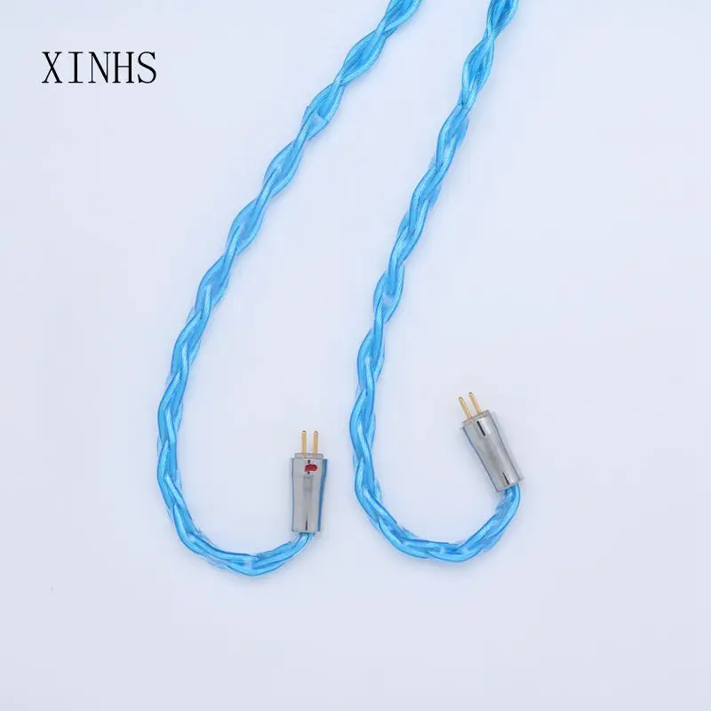 XINHS-auriculares de cobre y grafeno, 8 núcleos, 7N, cristal único, actualización de IEM, Cable MMCX/0.78MM2Pin para SeeAudio brave RB
