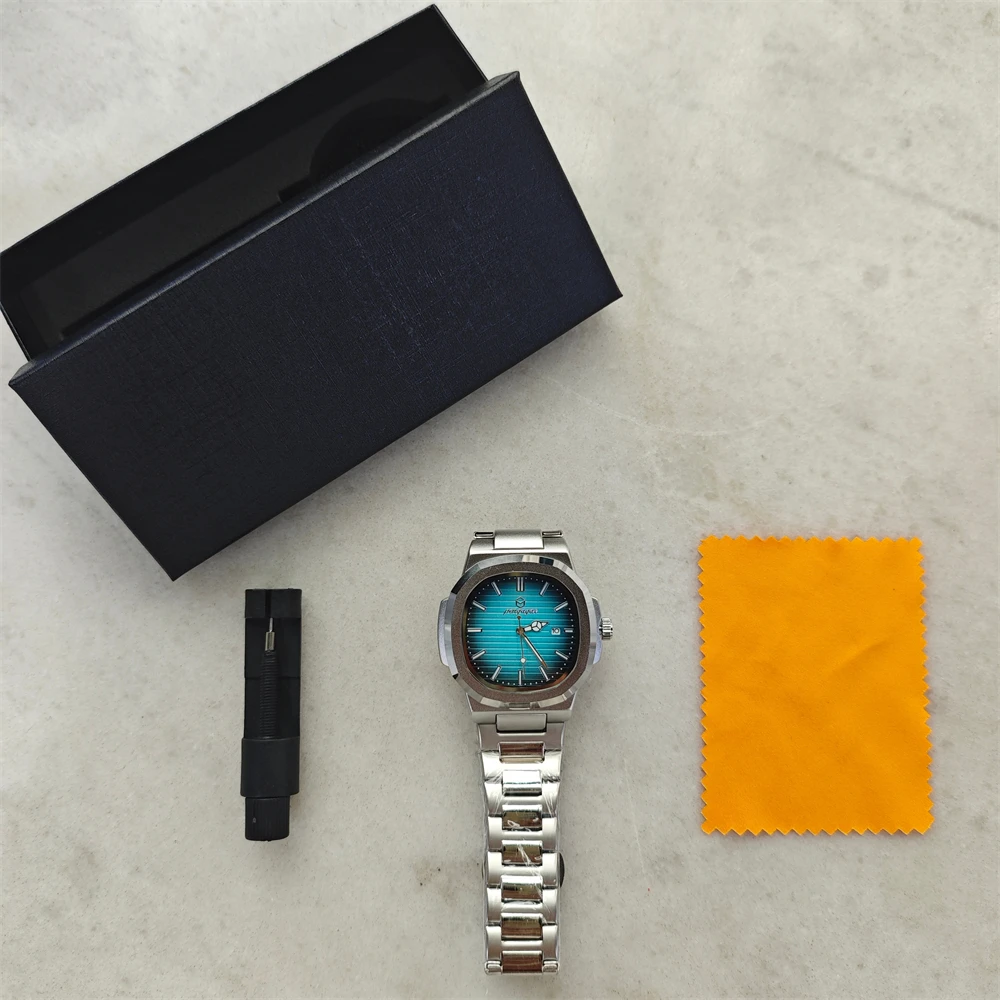 Reloj de Hombre Militar de Lujo 2026, Cuadrado, Resistente al Agua, Luminoso, con Fecha y Día de la Semana, de Acero Inoxidable, de Cuarzo, con Caja