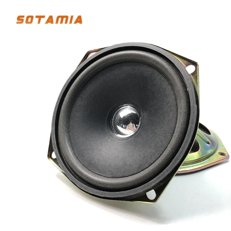 SOTAMIA 2 uds 5 pulgadas Unidad de altavoz de sonido de rango completo 120mm 4 Ohm 10W altavoz de Audio para coche sonido DIY música altavoz de cine en casa