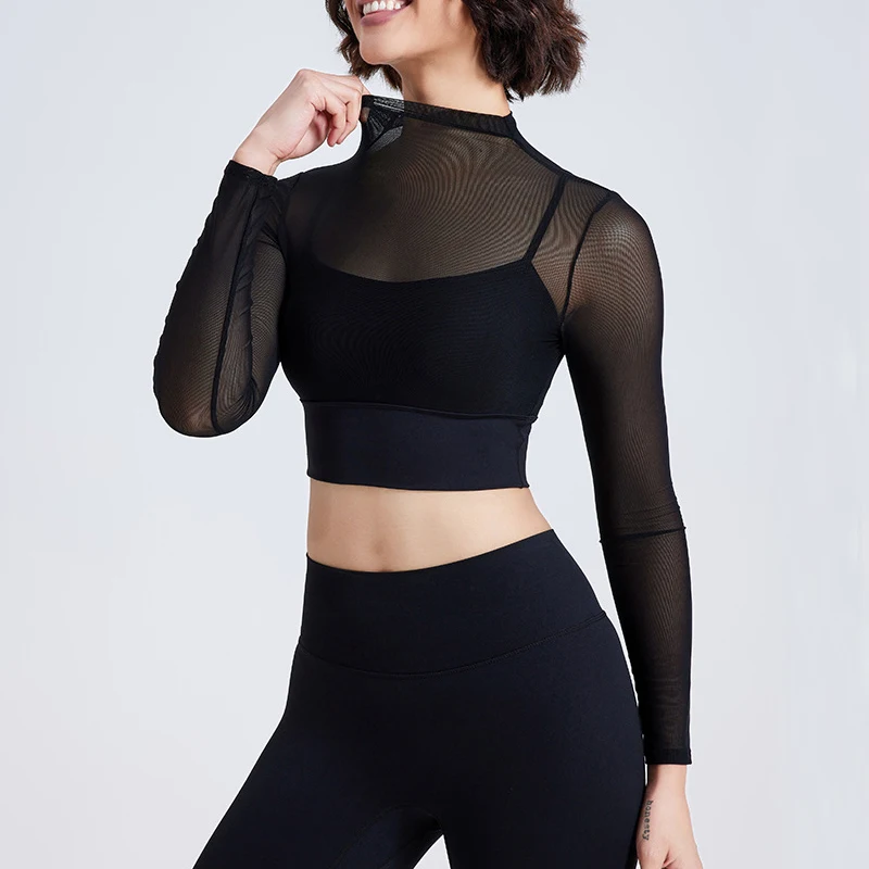 Conjunto de dos piezas de Yoga y Fitness para mujer, traje de gimnasio de Color sólido, ropa deportiva superelástica y transpirable para correr, ropa de entrenamiento femenina