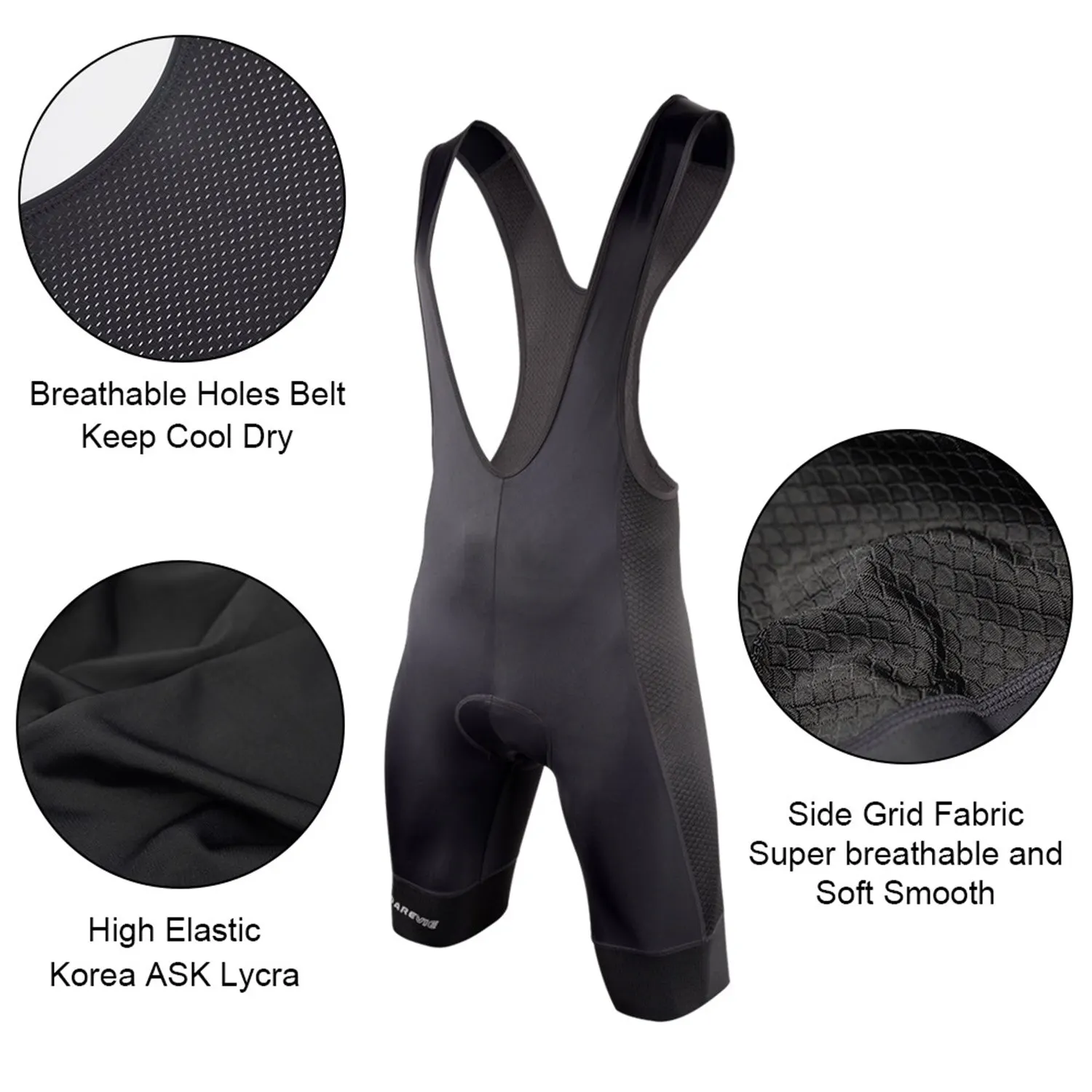 Pantalones Cortos de Ciclismo DAREVIE con Almohadilla de Gel 3D para 6 Horas de Ciclismo, Pantalones Cortos de Ciclismo para Hombre, Pantalones Cortos de Ciclismo Profesionales para Descenso, Transpirables, con Agarre en las Piernas de 7CM