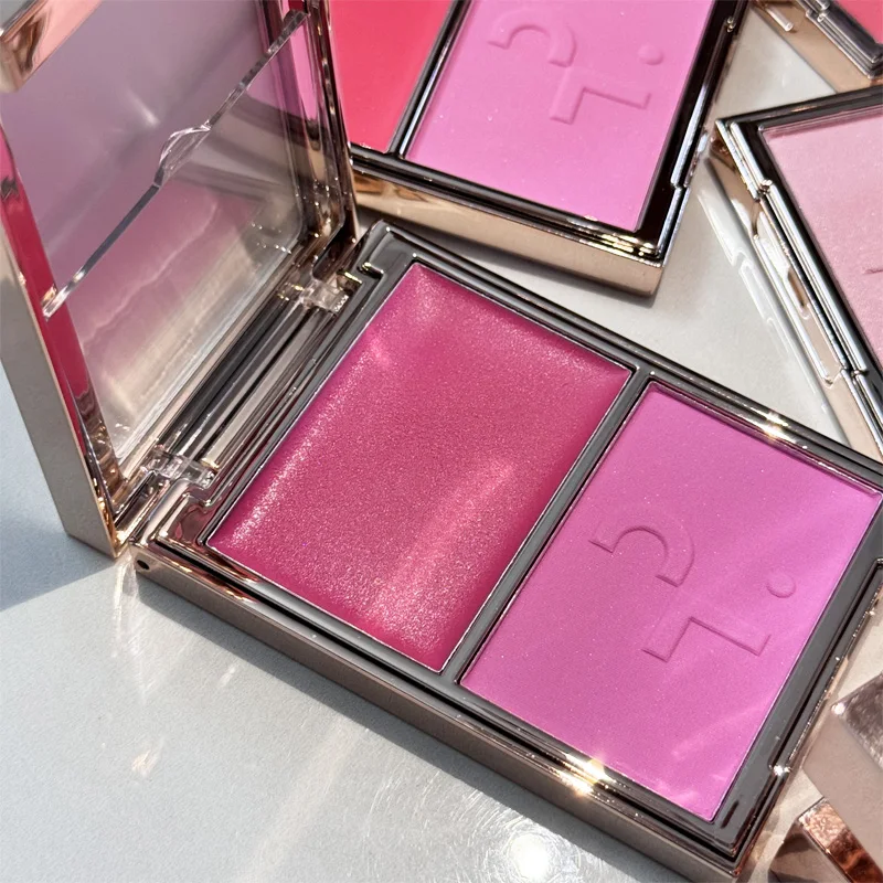 Patrick-Ta, Marcas de Maquillaje de Nicho Europeas y Americanas, Paleta de Sombras de Ojos de 6 Colores Completamente Mate, Rubor en Crema y Rubor en Polvo