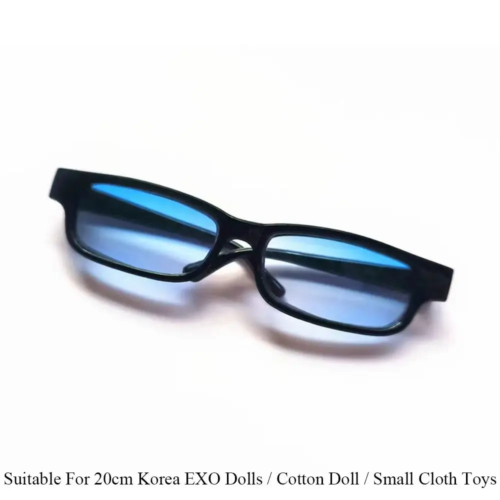 Gafas para muñecas en miniatura, gafas encantadoras con lentes transparentes, accesorios para muñecas Blythe, accesorios para gafas de muñecos de peluche de 20CM, 1 ud.