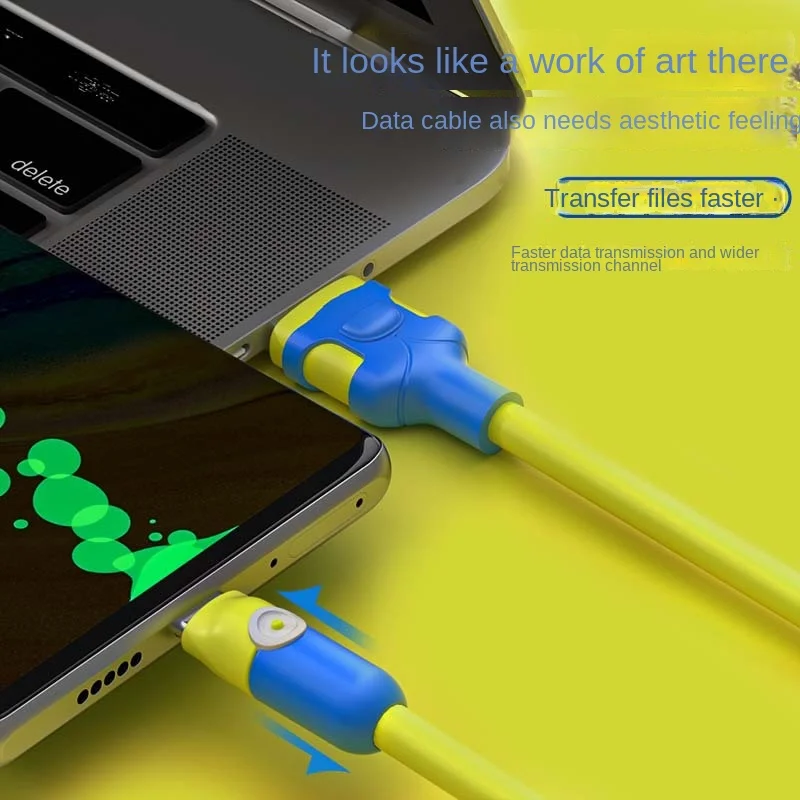 Cable USB C de carga rápida 6A, Cable de datos de silicona suave y líquido para Huawei, Xiaomi, Samsung, 1/1, 5/2M, Cable cargador USB C para teléfono móvil