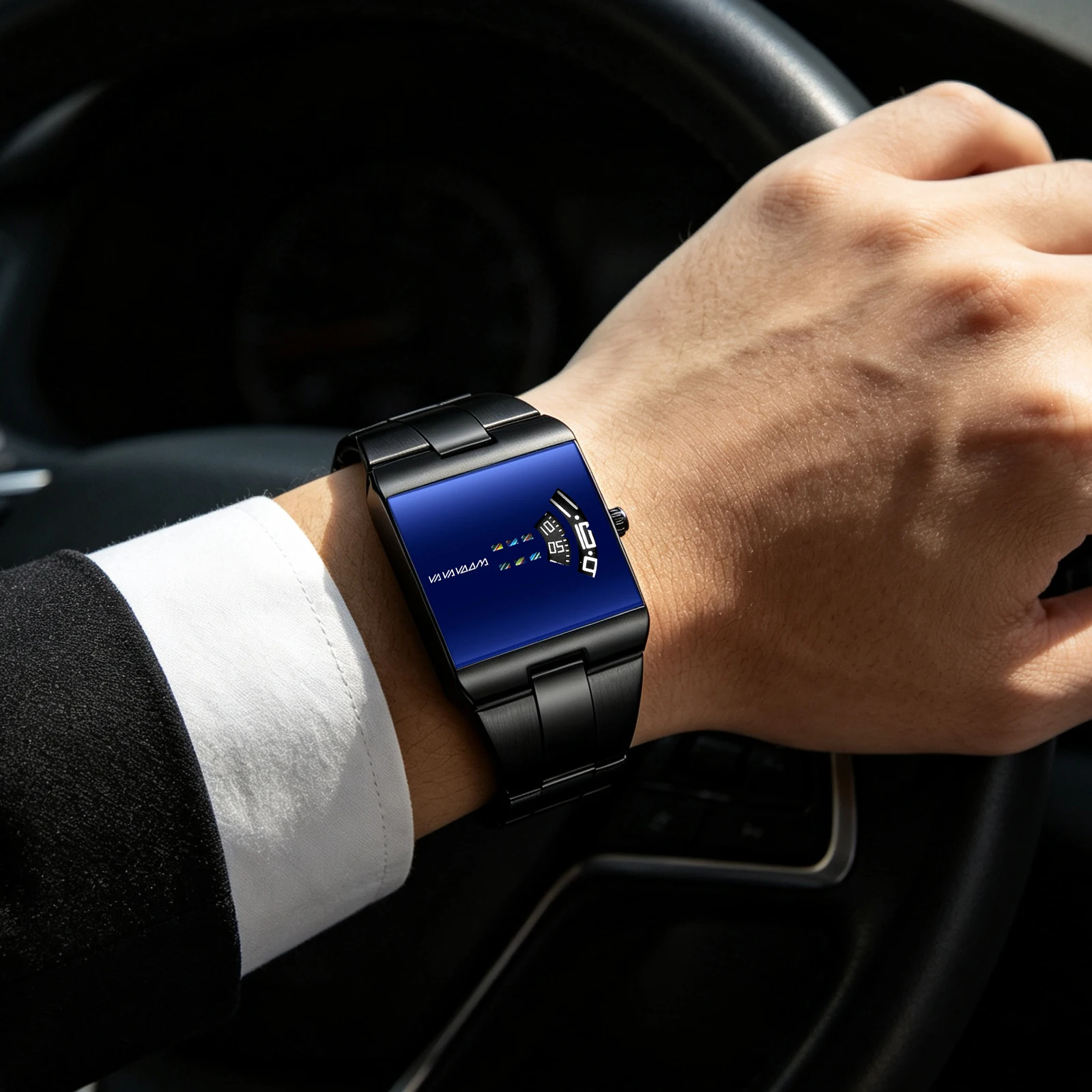 Relojes para hombre, reloj de cuarzo de marca original, relojes deportivos de acero inoxidable informales a la moda, resistentes al agua, de lujo, reloj informal de negocios