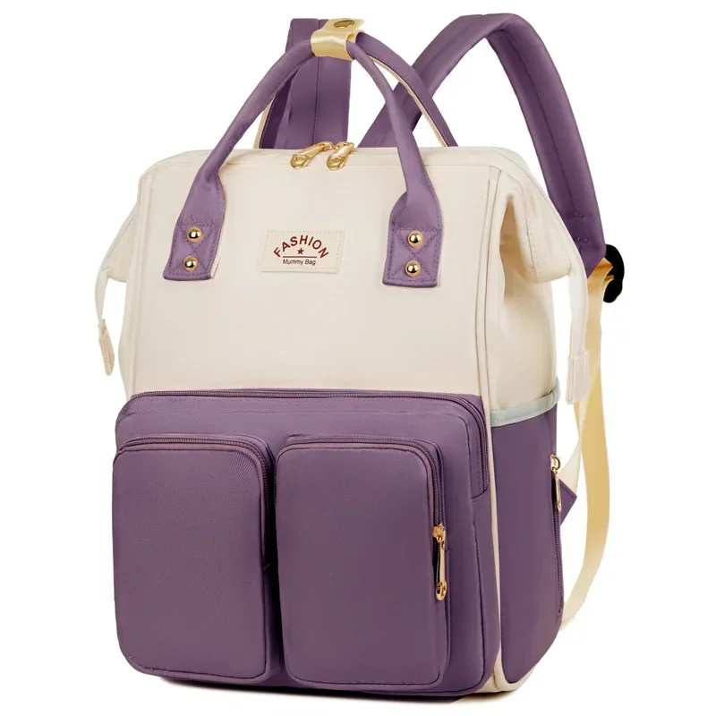 Bolsas de mamá multifuncionales de gran capacidad para salidas, mochila de viaje, bolso portátil impermeable para madre y bebé, mochila para mujer