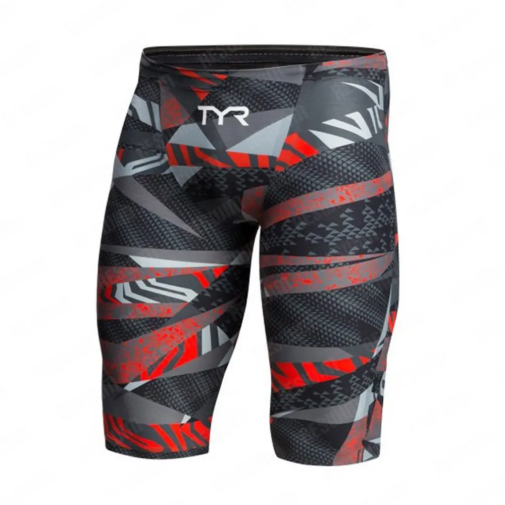 Jammers de natación de verano para hombre, traje de baño de entrenamiento atlético de resistencia, pantalones cortos ajustados, traje de baño UV para playa, bañadores, pantalones cortos para gimnasio y surf
